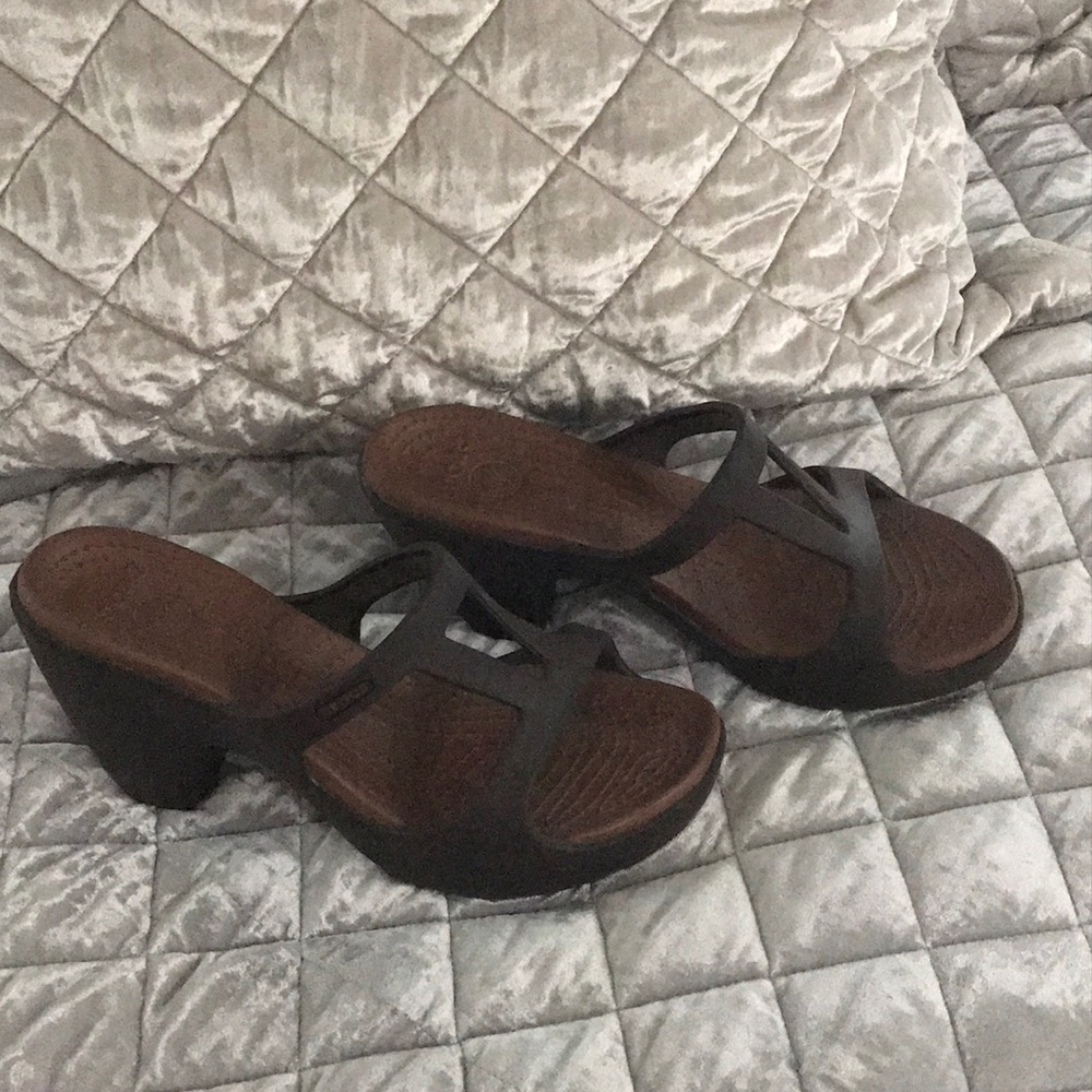 Croc Heels size 8